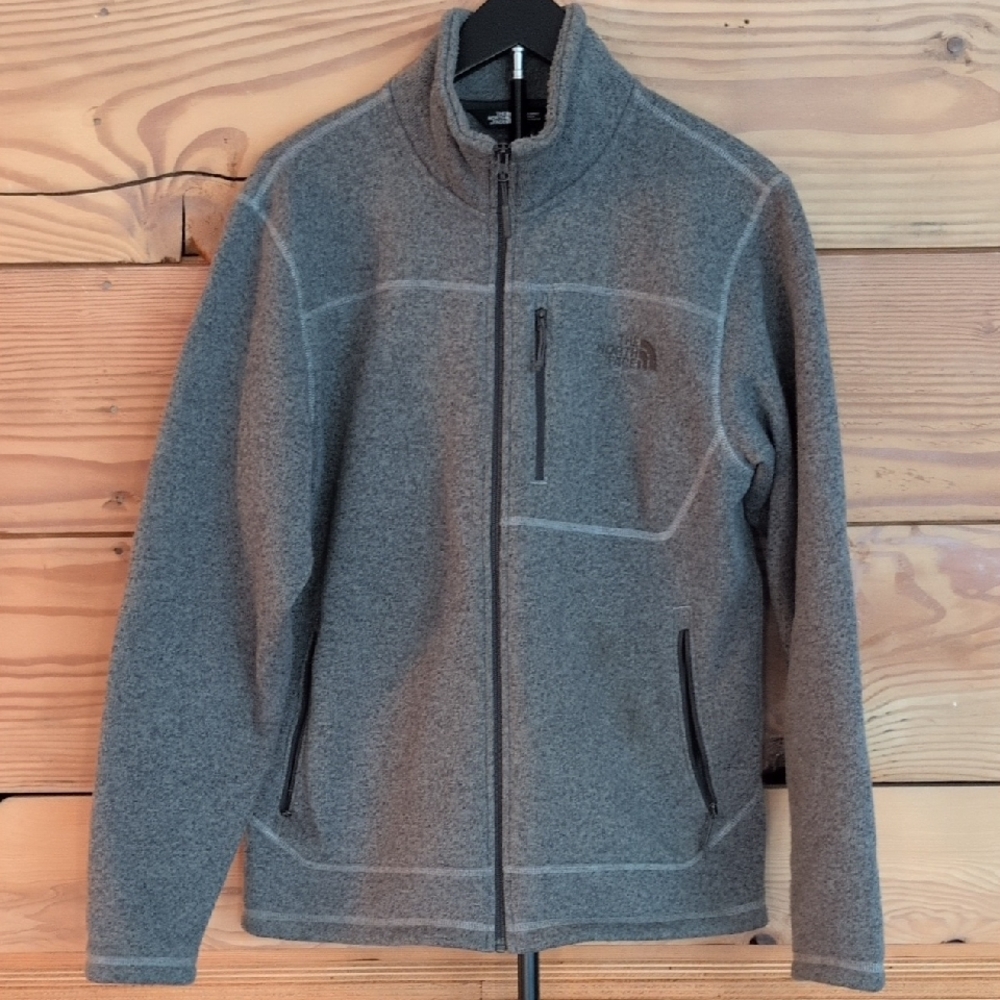 The North Face Men's Gray Zip-Up Sweater